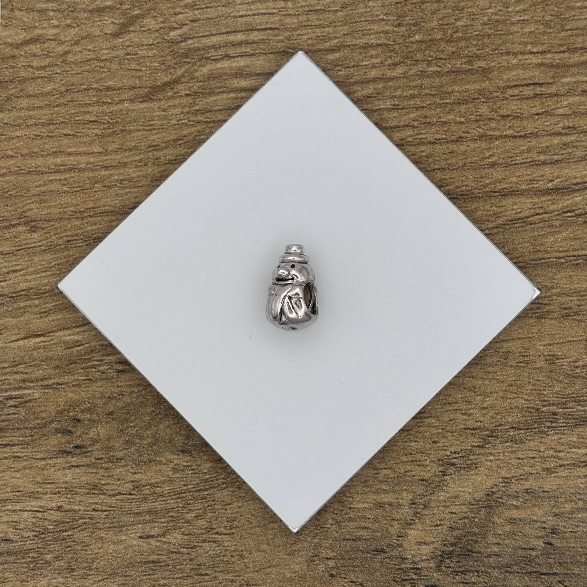 Hóember ezüst charm