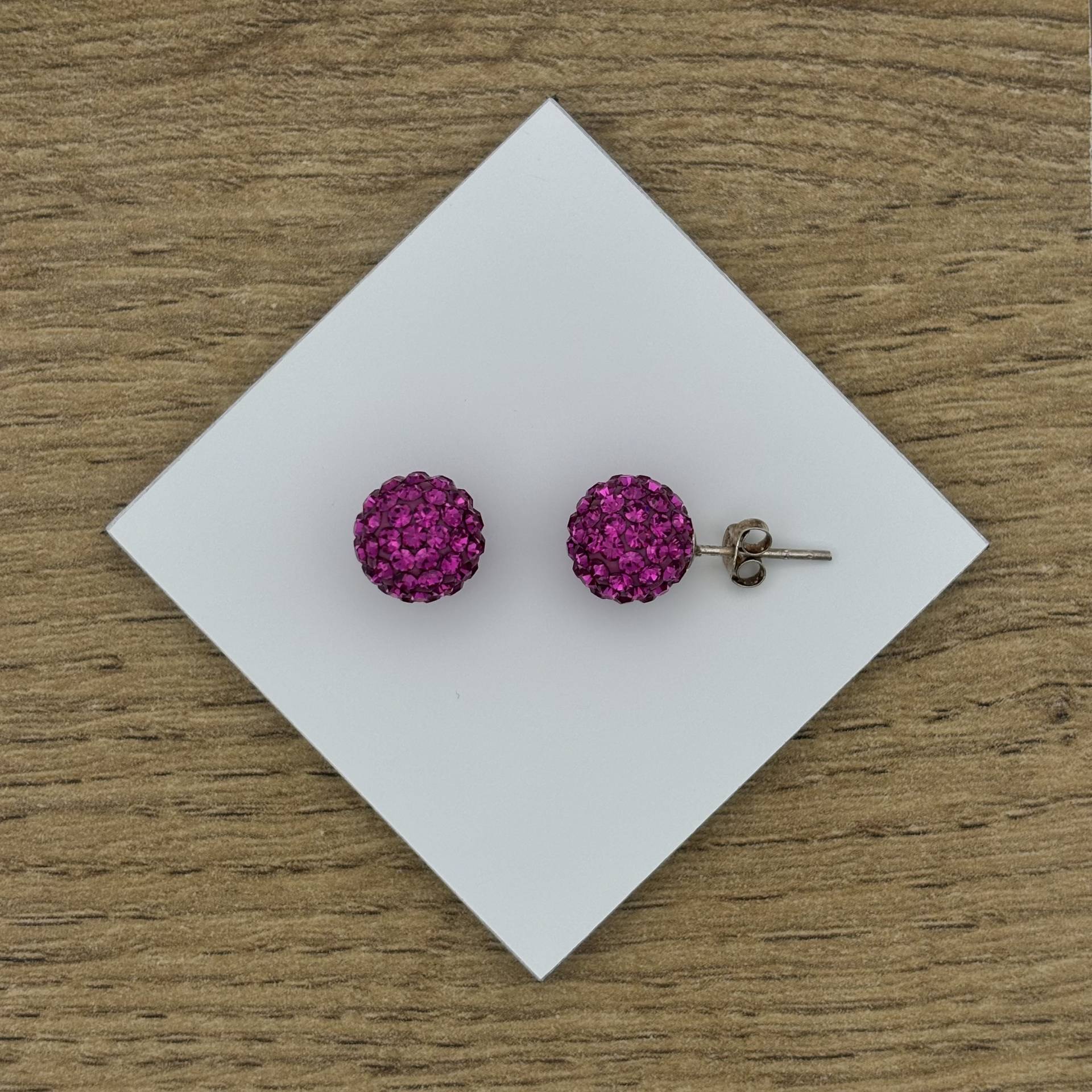 Swarovski köves ezüst fülbevaló